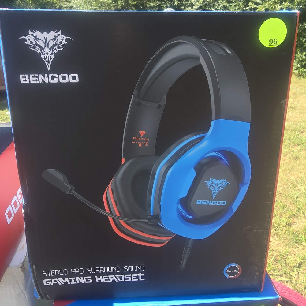 Blue and Black Gaming Headset